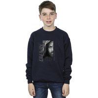Star Wars Boy's Obi-Wan Kenobi Jedi SciFi Collage Sweatshirt in Navy | Size: 3-4 Years