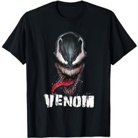 Marvel Boy's Spider Man Venom Teeth Face T-Shirt in Black | Size: 3-4 Years