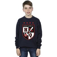 Justice League Boy's Harley Quinn FC Pocket Sweatshirt in Navy | Size: 3-4 Years