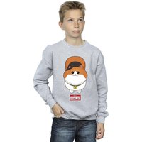 Disney Boy's Big Hero 6 Baymax Kitten Face Sweatshirt in Grey | Size: 7-8 Years