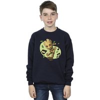 Marvel Boy's Guardians Of The Galaxy Groot Musical Notes Sweatshirt in Navy | Size: 3-4 Years