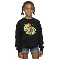 Marvel Girl's Guardians Of The Galaxy Groot Musical Notes Sweatshirt in Black | Size: 12-13 Years
