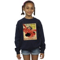 Big Hero 6 Baymax Flying Baymax Newspaper Sweatshirt