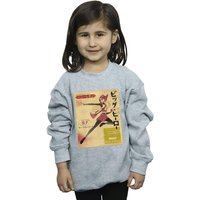 Disney Girl's Big Hero 6 Baymax Honey Lemon Newspaper Sweatshirt in Grey | Size: 9 Years