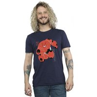 Disney Men's Big Hero 6 Baymax Suite Pose T-Shirt in Navy | Size: 5XL