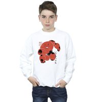 Disney Boy's Big Hero 6 Baymax Suite Pose Sweatshirt in White | Size: 7-8 Years