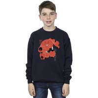 Disney Boy's Big Hero 6 Baymax Suite Pose Sweatshirt in Navy | Size: 5-6 Years