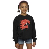 Disney Girl's Big Hero 6 Baymax Suite Pose Sweatshirt in Black | Size: 12-13 Years