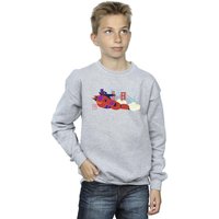 Disney Boy's Big Hero 6 Baymax Hiro Bridge Sweatshirt in Grey | Size: 9 Years