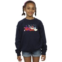 Disney Girl's Big Hero 6 Baymax Hiro Bridge Sweatshirt in Navy | Size: 12-13 Years