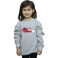 Disney Girl's Big Hero 6 Baymax Hiro Bridge Sweatshirt in Grey | Size: 12-13 Years