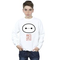 Disney Boy's Big Hero 6 Baymax Icon Sweatshirt in White | Size: 5-6 Years