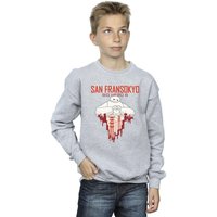 Disney Boy's Big Hero 6 Baymax San Fransokyo Heart Sweatshirt in Grey | Size: 12-13 Years