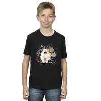 Disney Boy's Big Hero 6 Baymax Group Hug T-Shirt in Black | Size: 3-4 Years