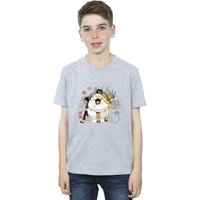 Disney Boy's Big Hero 6 Baymax Group Hug T-Shirt in Grey | Size: 5-6 Years