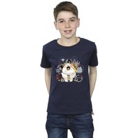 Disney Boy's Big Hero 6 Baymax Group Hug T-Shirt in Navy | Size: 12-13 Years