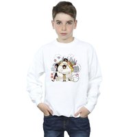 Disney Boy's Big Hero 6 Baymax Group Hug Sweatshirt in White | Size: 12-13 Years