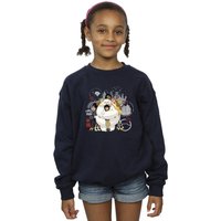 Disney Girl's Big Hero 6 Baymax Group Hug Sweatshirt in Navy | Size: 9 Years