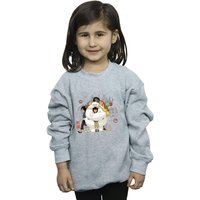 Disney Girl's Big Hero 6 Baymax Group Hug Sweatshirt in Grey | Size: 9 Years