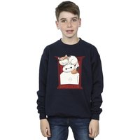 Disney Boy's Big Hero 6 Baymax Frame Support Sweatshirt in Navy | Size: 5-6 Years
