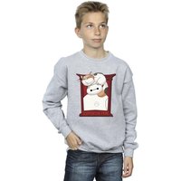 Disney Boy's Big Hero 6 Baymax Frame Support Sweatshirt in Grey | Size: 7-8 Years