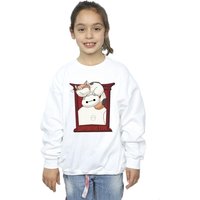 Disney Girl's Big Hero 6 Baymax Frame Support Sweatshirt in White | Size: 5-6 Years