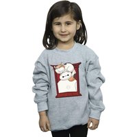 Disney Girl's Big Hero 6 Baymax Frame Support Sweatshirt in Grey | Size: 5-6 Years
