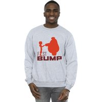 Disney Men's Big Hero 6 Baymax Fist Bump Cutout Sweatshirt in Grey | Size: Medium