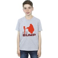 Disney Boy's Big Hero 6 Baymax Fist Bump Cutout T-Shirt in Grey | Size: 7-8 Years