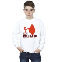 Disney Boy's Big Hero 6 Baymax Fist Bump Cutout Sweatshirt in White | Size: 12-13 Years