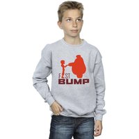 Disney Boy's Big Hero 6 Baymax Fist Bump Cutout Sweatshirt in Grey | Size: 12-13 Years