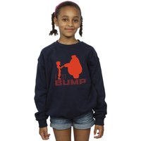 Disney Girl's Big Hero 6 Baymax Fist Bump Cutout Sweatshirt in Navy | Size: 7-8 Years