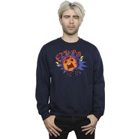 Disney Men's Big Hero 6 Baymax Hiro Angry Manga Sweatshirt in Navy | Size: 5XL