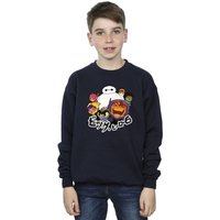 Disney Boy's Big Hero 6 Baymax Group Manga Sweatshirt in Navy | Size: 12-13 Years