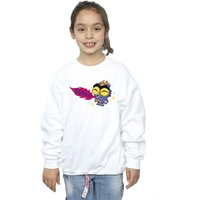 Disney Girl's Big Hero 6 Baymax Fred Fired Up Sweatshirt in White | Size: 12-13 Years