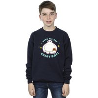 Disney Boy's Big Hero 6 Baymax Hugs Everyday Sweatshirt in Navy | Size: 12-13 Years