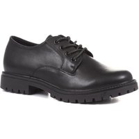 Pavers Women's Lightweight Lace Up Shoes in Black | Size: 4