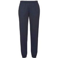 Fruit of the Loom Men's Classic Elasticated Hem Jogging Bottoms in Mid Navy | Size: 3XL