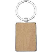 Mauro Rectangular Beech Wood Keyring