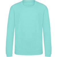AWDis Just Hoods Sweatshirt in Mint | Size: 9 Years