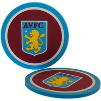 Aston Villa FC Coaster Set Pack of 2 in Dark Red