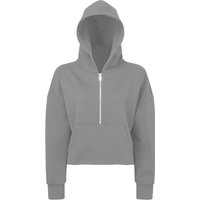 TriDri Women's Half Zip Hoodie in Grey | Size: 10-12