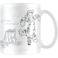 Winnie The Pooh Bounce Mug in Black