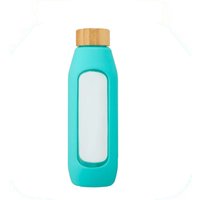 Avenue Glass 600ml Water Bottle in Pale Green