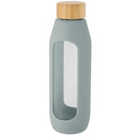 Avenue Glass 600ml Water Bottle in Grey