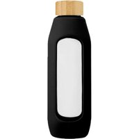 Avenue Glass 600ml Water Bottle in Black