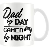 Pyramid International Dad By Day Gamer By Night Mug in White
