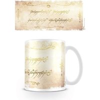The Lord of the Rings Ring Inscription Mug in Off-White