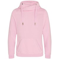 Cross Neck Hoodie Pink