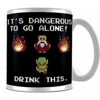 The Legend Of Zelda Drink This Mug in Black